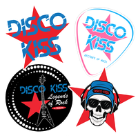 Disco Kiss 4 Sticker Pack