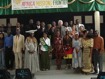 Nations worshipped together in Namibia
