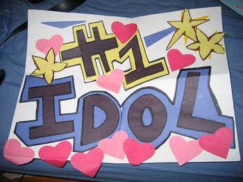 Fan-made sign supporting Chris @ Winnipeg Idol Finals
