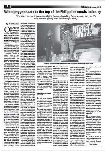 Winnipegger Soars to the Top of the Philippine Music Industry
