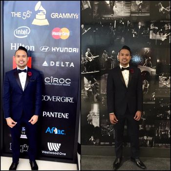 Zac at the 2016 GRAMMYs
