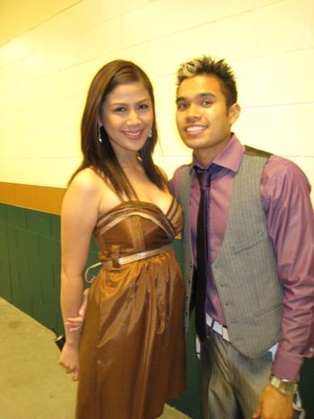 Zac with host Valerie

