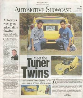 Winnipeg Free Press Feature - Featured on the same day as the Winnipeg Sun feature!
