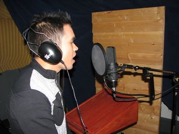 Zacariah back in the recording studio..
