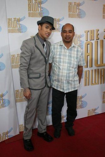 Zac with A&R Exec of Able Music International
