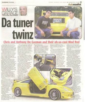 Winnipeg Sun Feature

