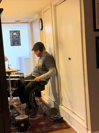 Mark laying down a track
