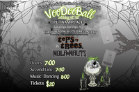 3rd Annual Voodoo Ball on Halloween: Featuring NoLaNauts and Top of Trees !!!  Putnam Place, Saratoga