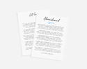 Handwritten Lyrics