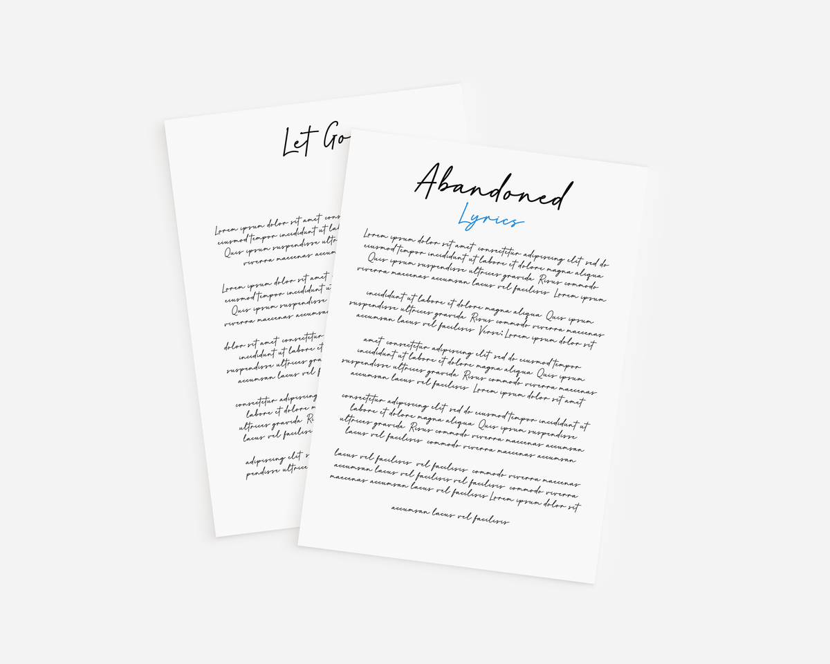 Handwritten Lyrics