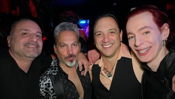 Hanging at Bowery Electric, Sally Can't Dance with our pal Rich Dev Greene Pale Moon Gang - Black Cats NYC
