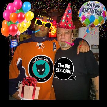 Black Cats NYC - Andrew Giordano with our pal Kipp Elbaum
