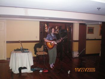 Kim at the Comus Inn. November 2009
