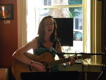 Kim at Birdie's Cafe. June 8, 2013
