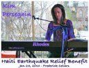 Kim at Haiti Benefit Concert. March 2010

