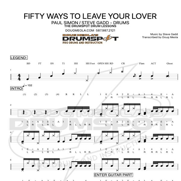 FIFTY WAYS TO LEAVE YOUR LOVER - PAUL SIMON