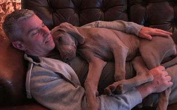 Jamie having a cuddle
