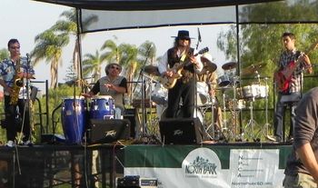 Rob G with Salsa Band
