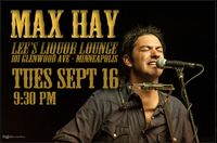 Max Hay at Lee's Liquer Lounge