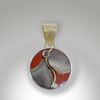 Handcrafted, stunning Kentucky Agate inlay Pendant
