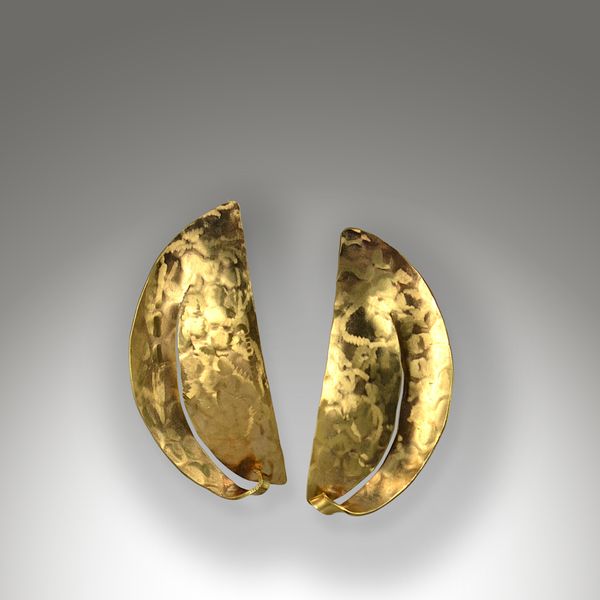 Handcrafted NuGold, (Red Brass) Earrings