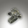 Handcrafted, wax carved Sterling Silver Giraffe Ring, Size 9