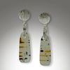 Montana Agate & Sterling Silver Earrings w/ Posts