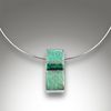 Handcrafted Amazonite & Shattuckite Inlay Pendant