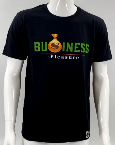 Power Outage Black "Business Over Pleasure" t-shirt
