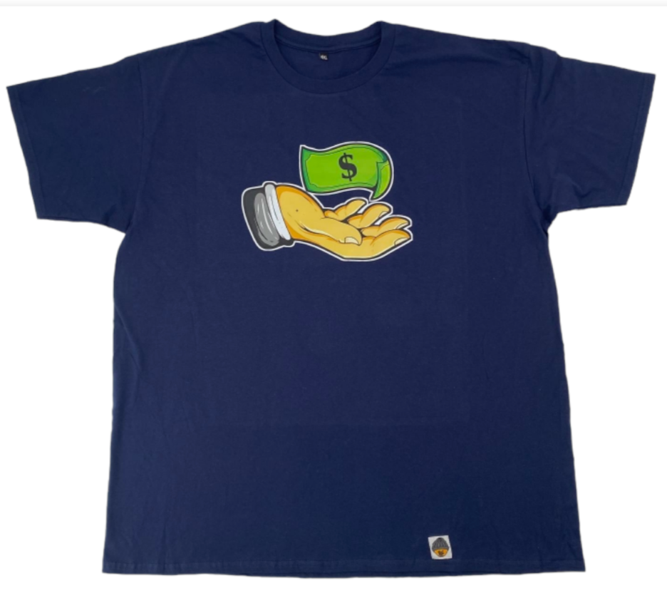 Navy Blue "Pay Me" t-shirt