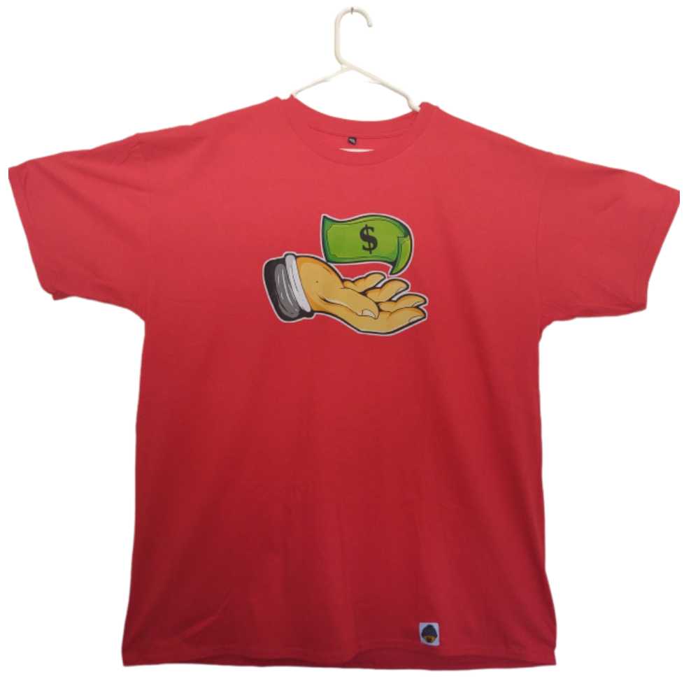 Red "Pay Me" t-shirt 