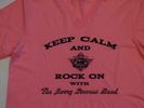 "Keep Calm and Rock On" Tee (pink)