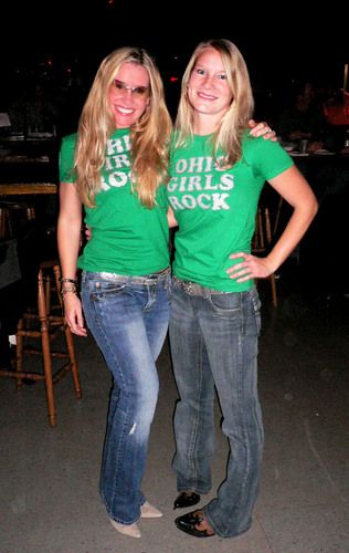 Sistas modeling my new OHIO GIRLS ROCK T's!

