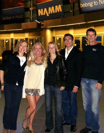 The whole dang band @ NAMM 2009, Anaheim CA!
