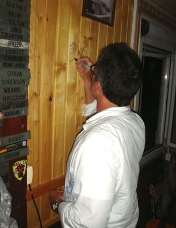 The first band to sign the wall in Kosovo!!!
