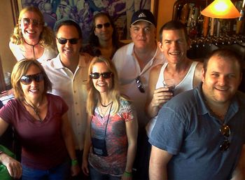 The gang with Mark P relaxing before the show @ Sloppy Joe's, Key West!
