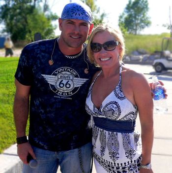 Taking a break from the show...the gorgeous Keith Anderson!
