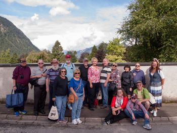 pausing for a picture during a morning stroll through Ettal
