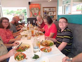 first evening meal together
