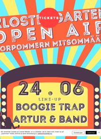 Klostergarten OPEN AIR Vorpommern Midsommäär mit Artur und Band und Boogie Trap