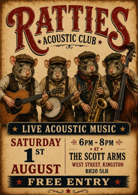 Ratties Acoustic Club at The Kings Arms , Kingston, nr Corfe Castle