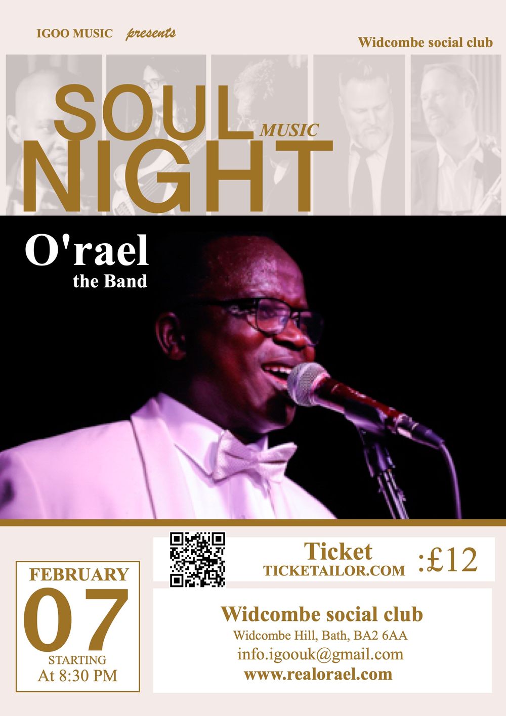 o'rael, soul music, live music 