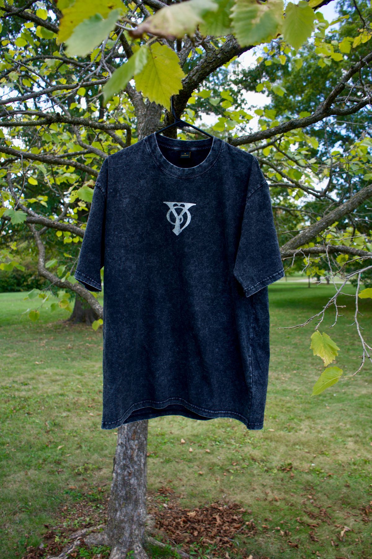 Black Vintage Wash “Y logo” Tees