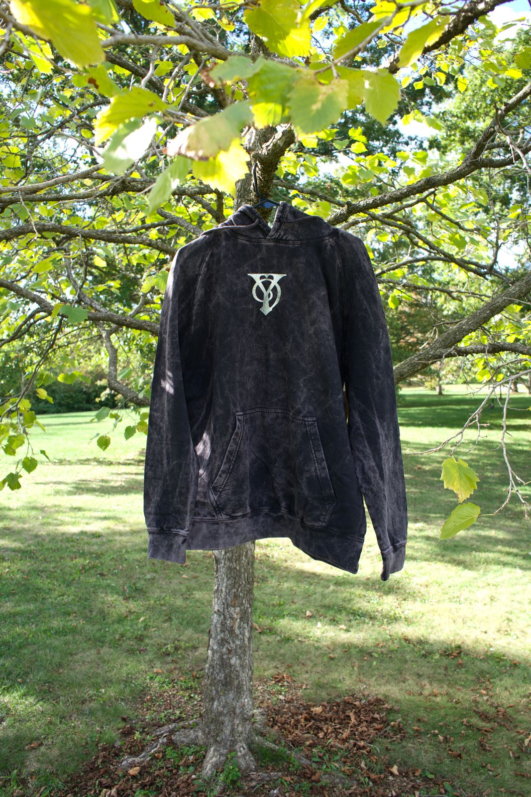 Black Vintage Wash “Y logo” Hoodies - Yacobucci Black Vintage Wash “Y logo” Hoodies - Yacobucci
