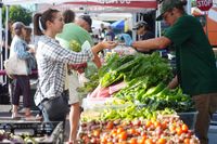 Tim Payson at the Village of Devon Farmers Market