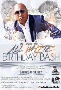 All White Birthday Bash For M C Lightfoot's Birthday on the Lake 