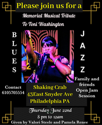Toni Washingtin Musical Memorial Tribute 