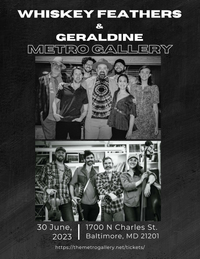 Whiskey Feathers with Geraldine at Metro Gallery