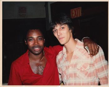 Whilst touring with Brother Jack McDuff, a frequent visitor was George Benson at our show.
