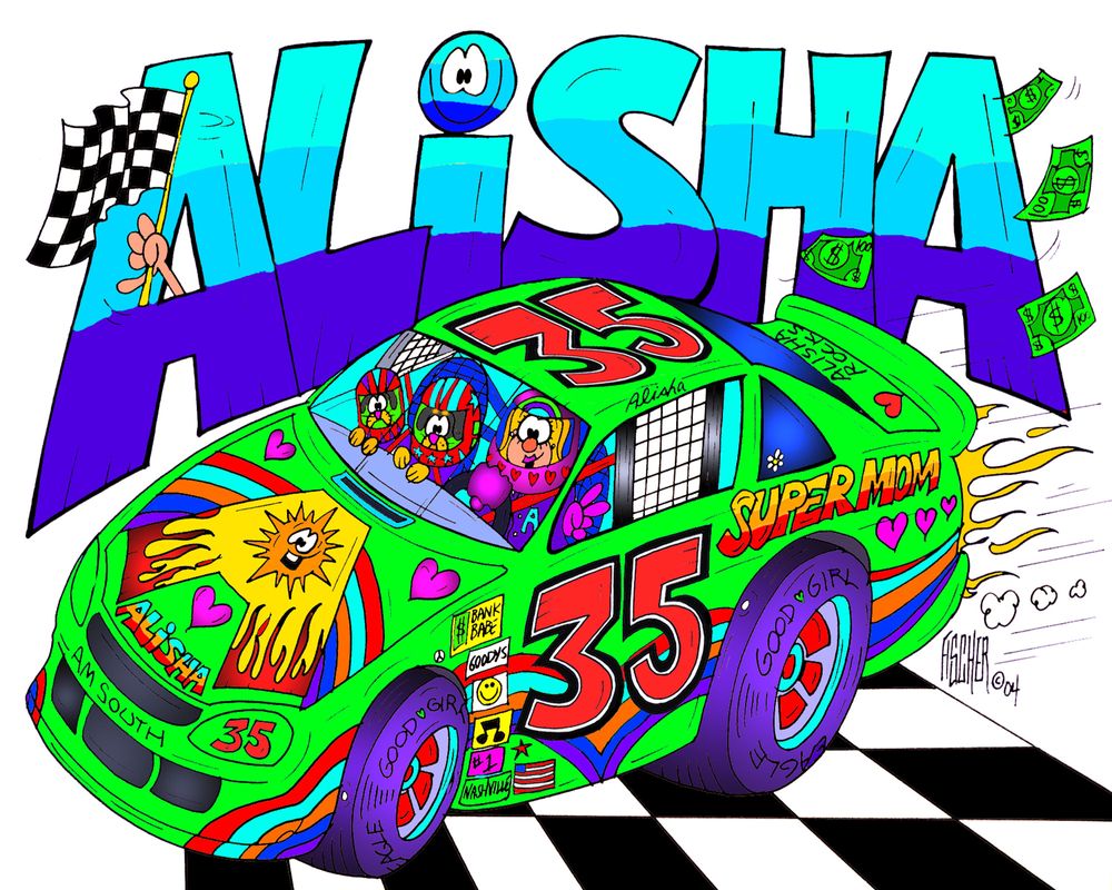 NASCAR Cartoon Art
